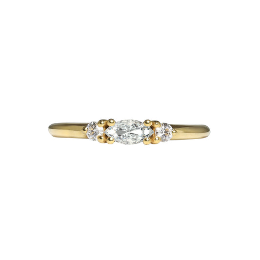 Marquise Diamond Promise Ring